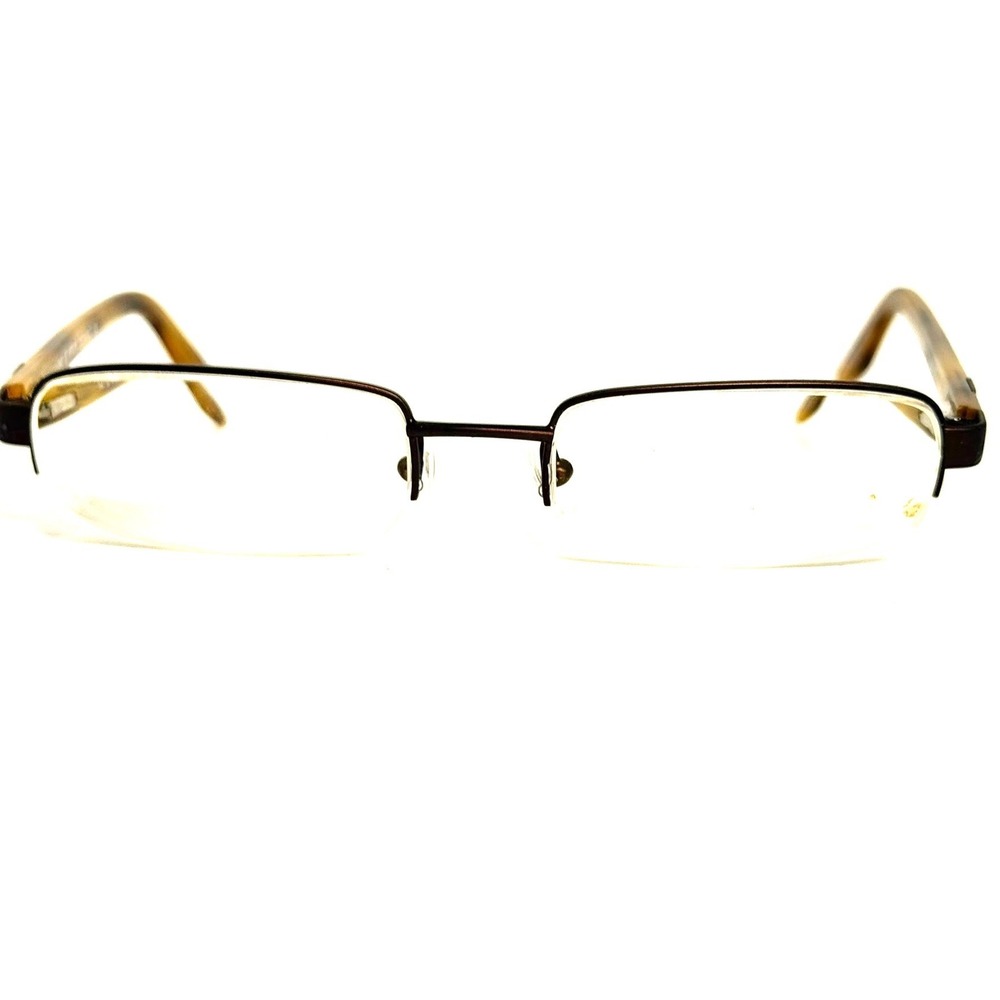 Armani Exchange AX 104 65T Mens Rectangular Semi Rimless Eyeglasses Tortoise 52m